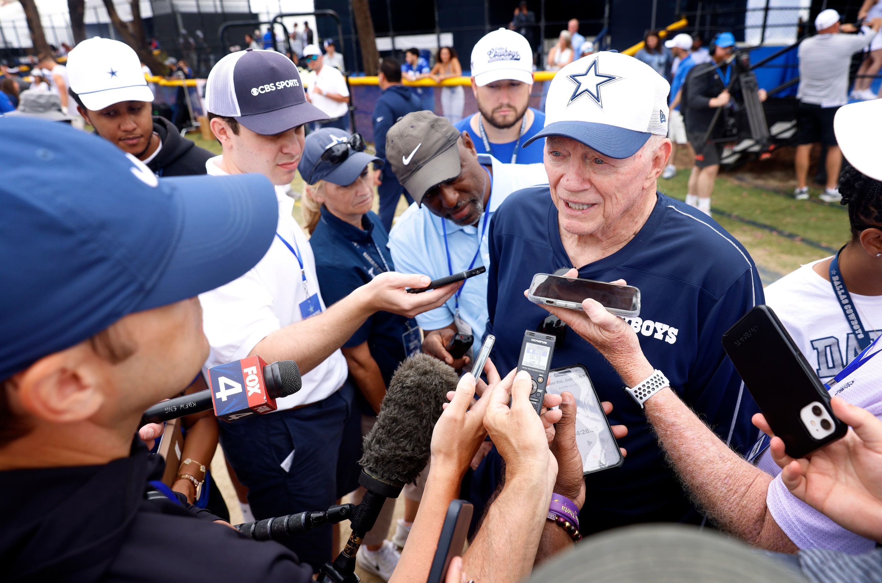 Dallas Cowboys owner Jerry Jones answers questions about CeeDee Lamb and his contract...