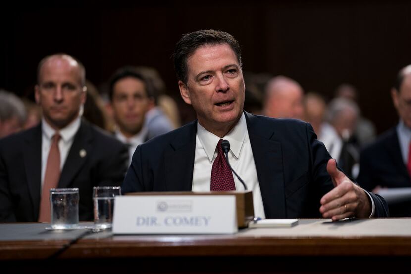 Then-FBI Director James Comey, testifying on Capitol Hill in Washington last summer, was...