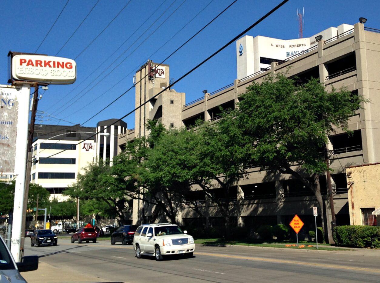 As you can see from the Elbow Room's parking lot, Texas A&M already has a marked presence...