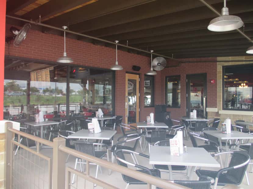 The Fuddruckers component seats 92 and features 3,000 square feet, while Luby’s can...