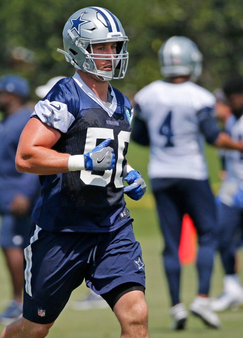 Dallas linebacker Sean Lee (50) is pictured during the Dallas Cowboys full-squad minicamp...