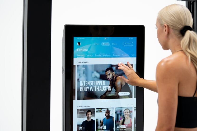 OxeFit's XS1 includes a large, 32-inch touchscreen and comes with subscription-based online...