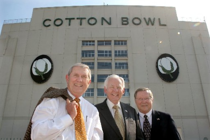 Pete Schenkel (from left) — pictured with George Shafer and Errol McKoy in front of the...