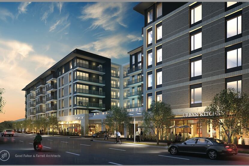  The One Uptown apartment tower is being built at McKinney Avenue and Routh Street....