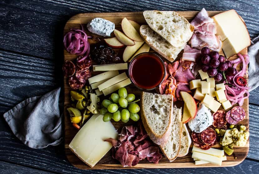 Here's an example of an all-local charcuterie board.