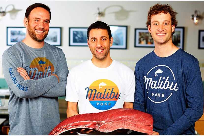 Ben Kusin, John Alexis and Eric Kusin will beam up to launch Malibu Poke