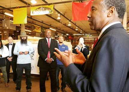 Carson said he hopes to reshape HUD into an agency "that lifts people up and gives people an...