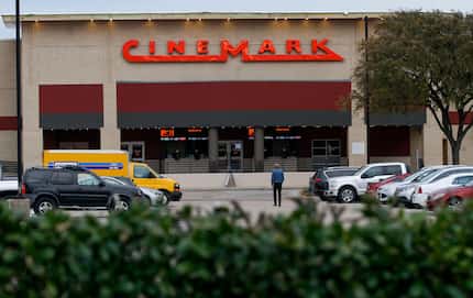 The exterior of the Cinemark movie theater at Coit and Park in Plano has been given a face...