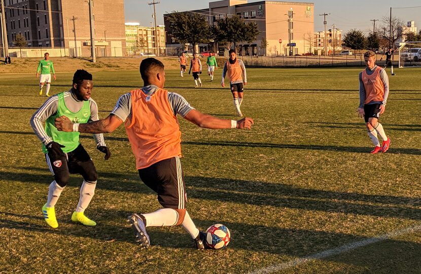 Santiago Mosquera looks to swtich the play against NTX Rayados. (1-30-19)