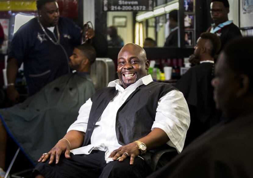 Barber Charles Battle works at Trendz Barber Shop inside Southwest Center Mall and says he...