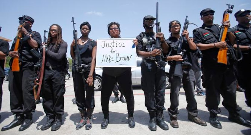 
The group says it wants an end to police shootings of unarmed people, particularly blacks....