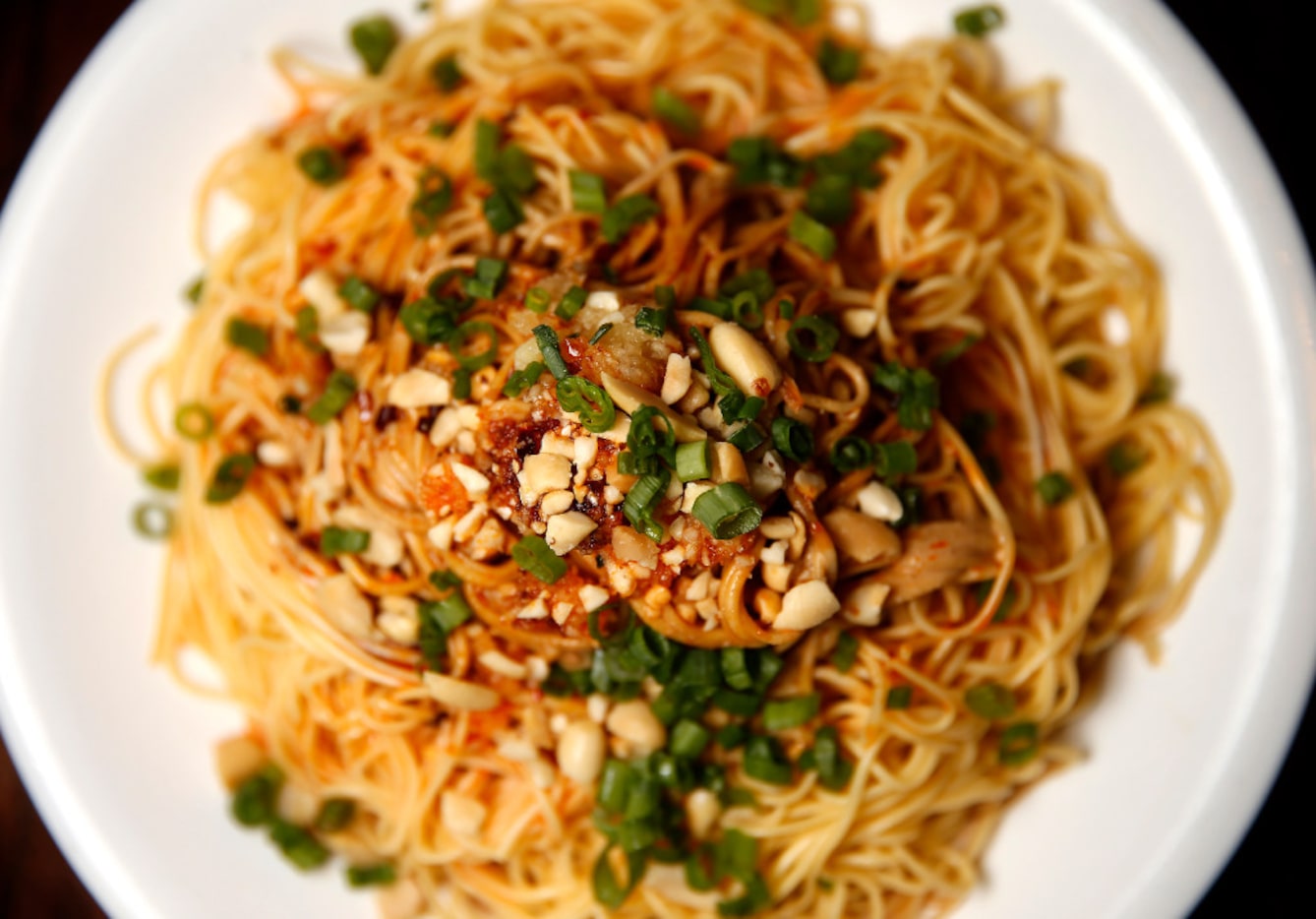 Spicy cold noodles, from the a la carte side of Sichuan Folk