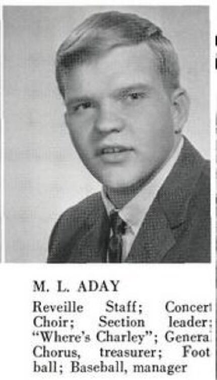 The man formerly known as Marvin: Meat Loaf as seen in his 1965 Thomas Jefferson High School...