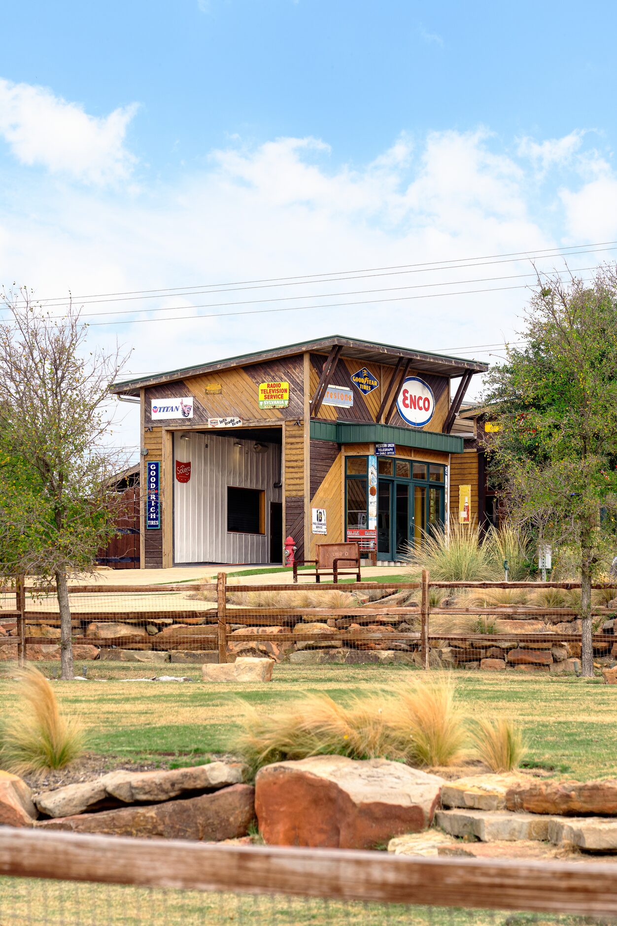 Take a look at the auto-centric home at 14250 Chaparral Lane in Roanoke, TX.