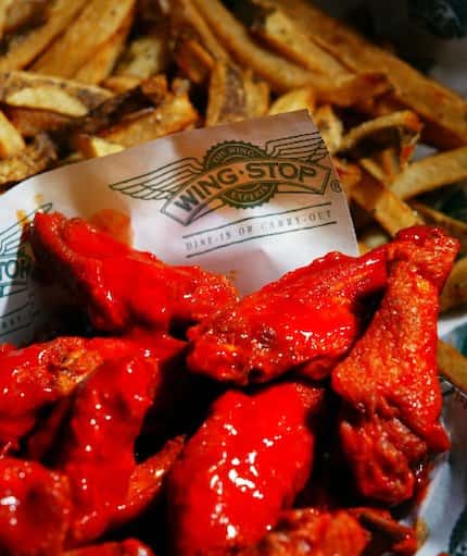 An order of the Original Hot wings from the WingStop on Abrams in Dallas.