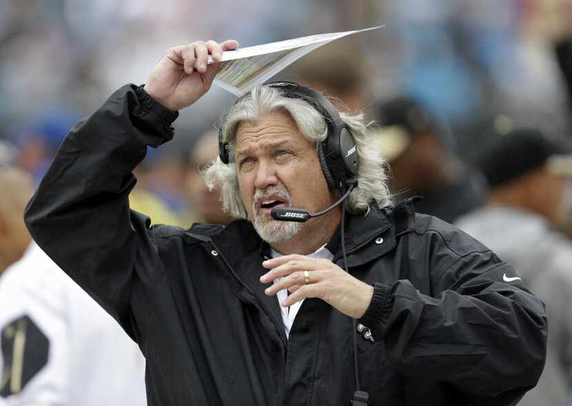 New Orleans Saints' defensive coordinator Rob Ryan tries to come up with a scheme that will...
