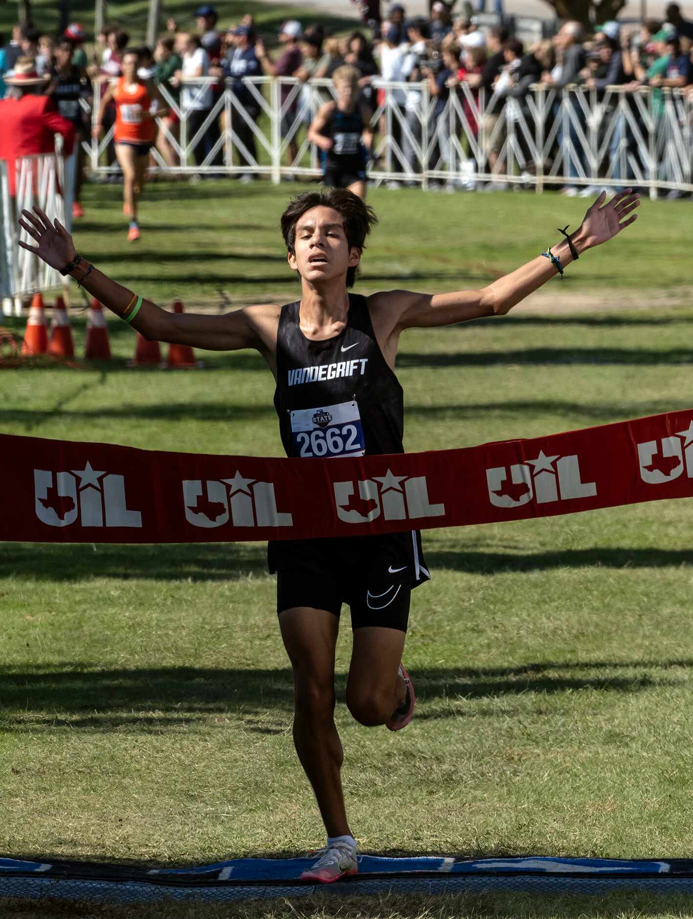 Austin Vandegrift Kevin Sanchez, (2662), wins the  the 2021 UIL 6A Cross Country State...