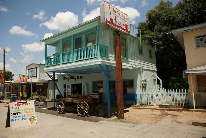 The exterior of The Farmacy in Edom, Texas.