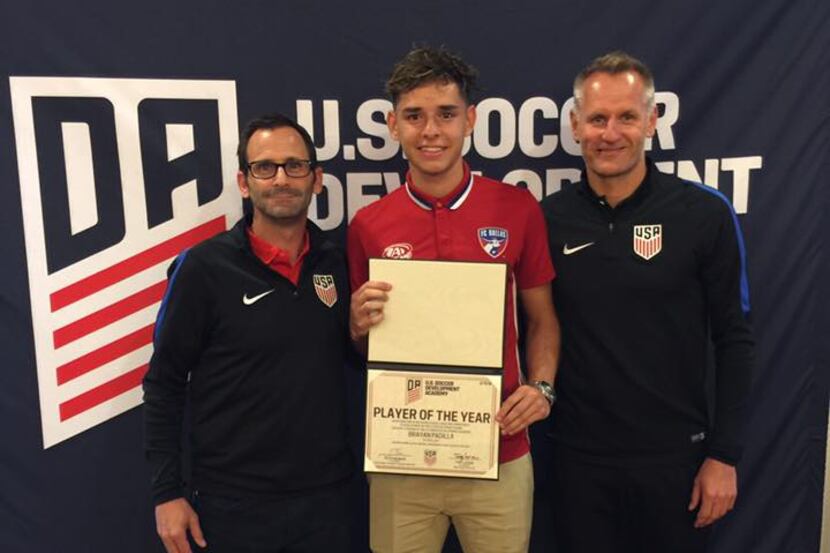 Brayan Padilla named US Soccer Developmental Academy Central Conference U16 Player of the Year.