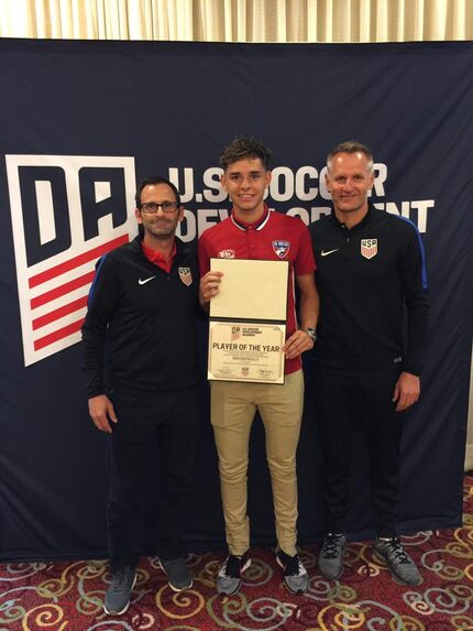 Brayan Padilla named US Soccer Developmental Academy Central Conference U16 Player of the Year.