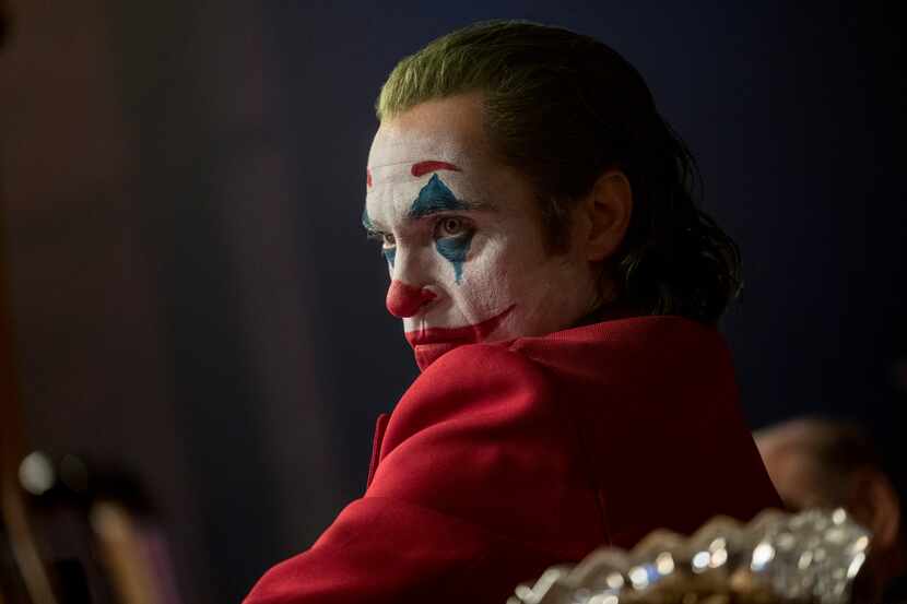 This image released by Warner Bros. Pictures shows Joaquin Phoenix in a scene from "Joker."
