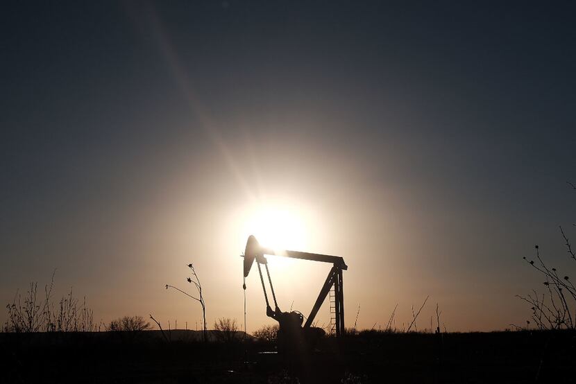 An oil pumpjack in Sweetwater in January 2016. Global oil prices were then at their lowest...