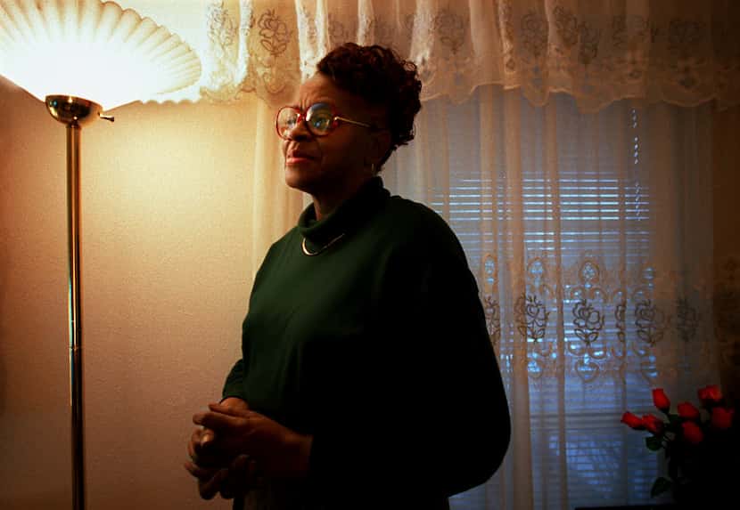 Shirley Rodman, mother of NBA star  Dennis Rodman, was photographed in her Dallas apartment...