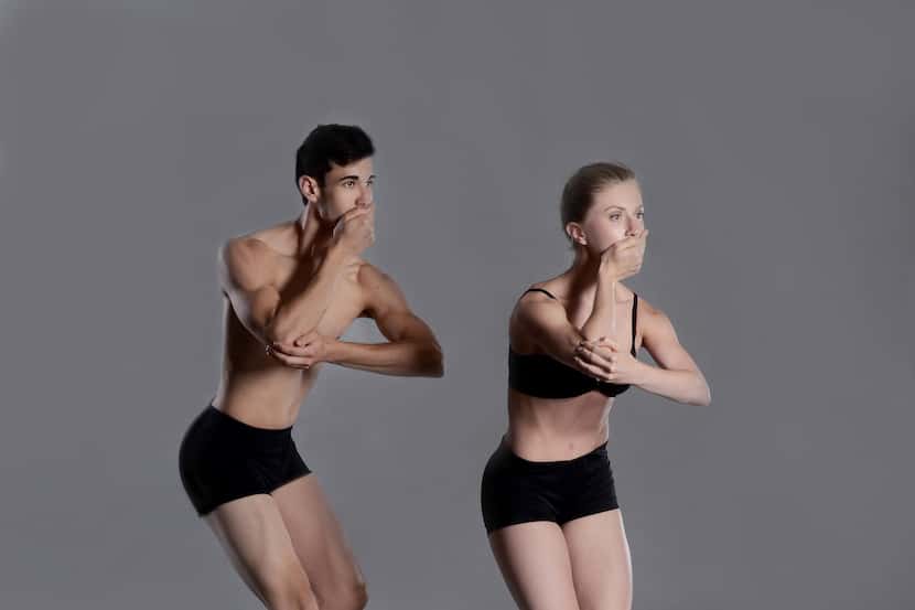 Bruce Wood Dance's Seth York and Olivia Rehrman evoking restrictions on freedom of...