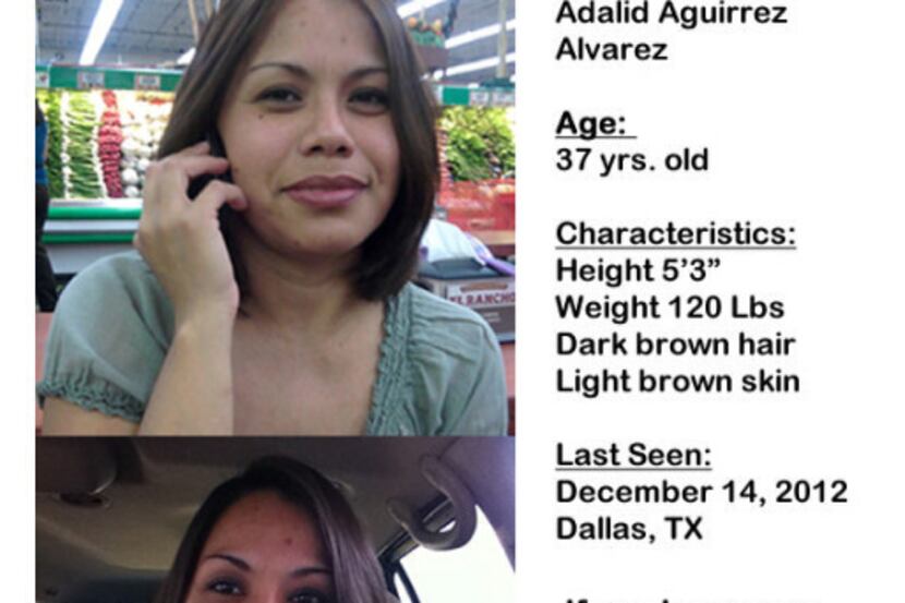 Josandy Alvarez, 17, prepared this poster seeking the public's help in finding her missing...