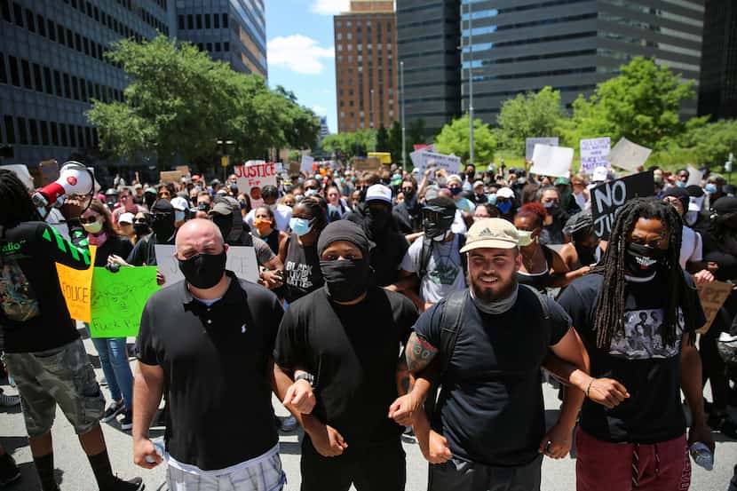 Hundreds attended Saturday's demonstrations in Dallas.