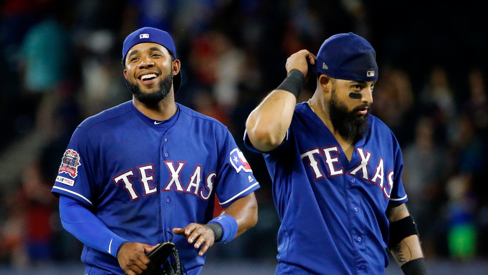 Rougned Odor mirrors Elvis Andrus on throw, Rangers infield continues to be  the best