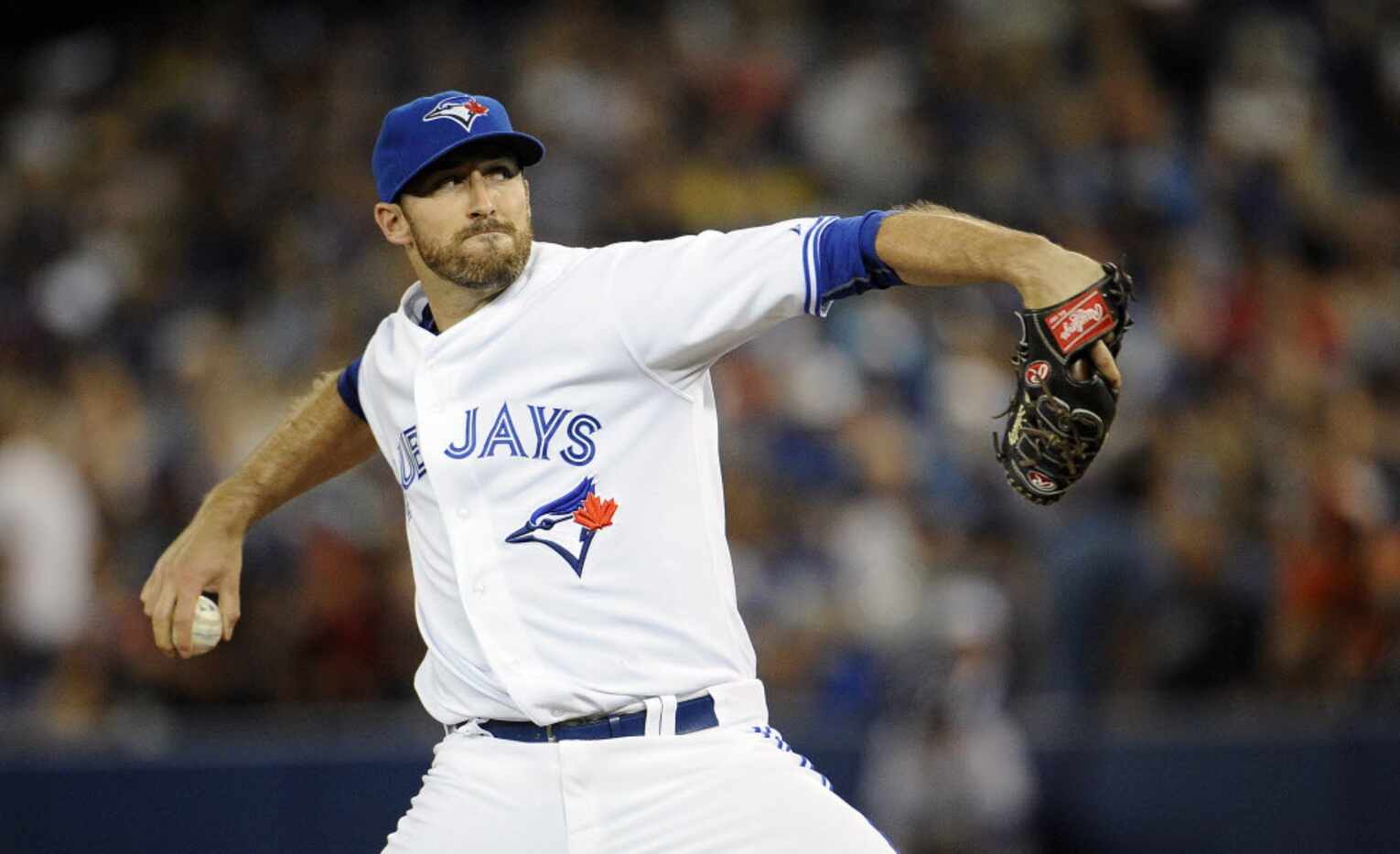 Sep 4, 2015; Toronto, Ontario, CAN; Toronto Blue Jays relief pitcher Bo Schultz (47) pitches...