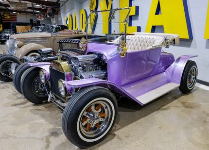 Ford Model T Custom “King T” built by hotrod legend Gene Winfield pictured at Gas Monkey...