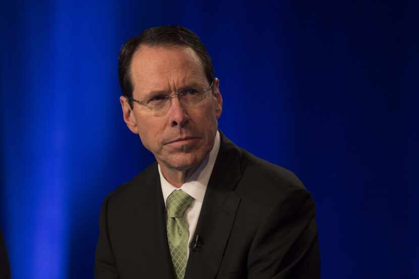 AT&T Chairman and CEO Randall Stephenson speaks at a news conference in Time Warner...