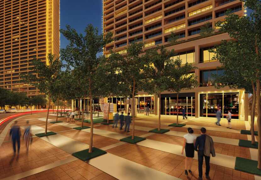 Fort Worth's former Bank of America Center tower will be remodeled with a new plaza area out...