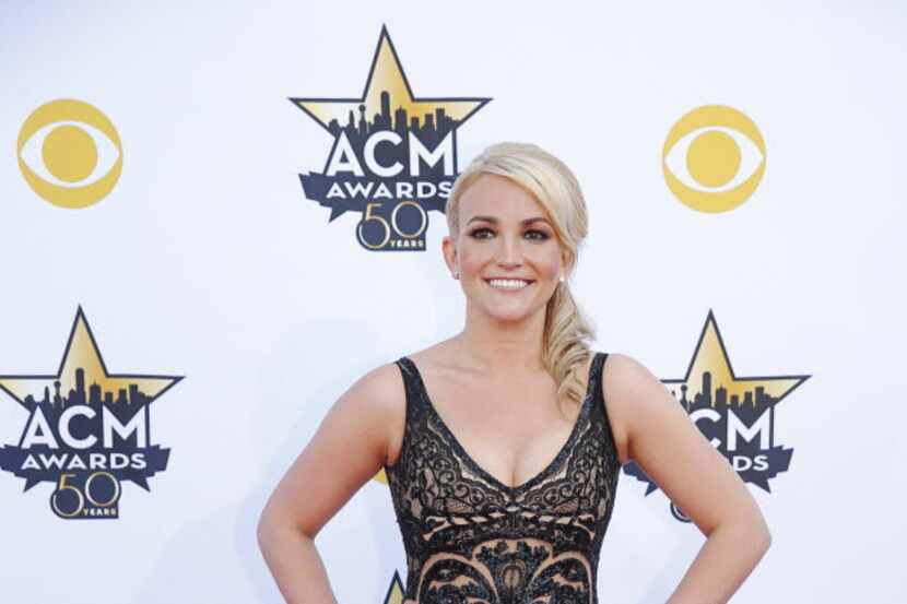 Jamie Lynn Spears on the red carpet before the 2015 Academy of Country Music Awards Sunday,...