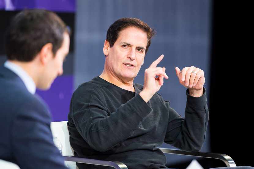 Mark Cuban, owner of the Dallas Mavericks, speaks at The New York Times DealBook Conference...