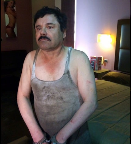  Yesterday's news? 'El Chapo' after his capture in January. (AFP/Getty Images)