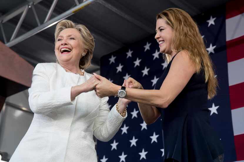 Hillary Clinton estuvo acompañada de la actriz Alicia Machado en eventos de campaña en el ...