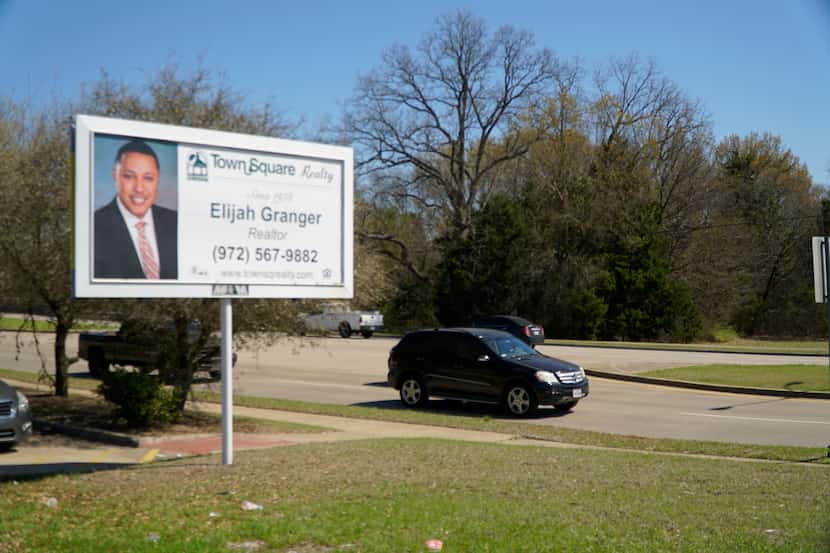 Elijah Granger sign on Belt Line and Houston School Rd. on Tuesday, March 23, 2021 in...