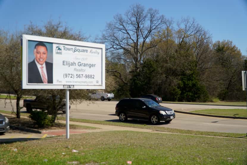 Elijah Granger sign on Belt Line and Houston School Rd. on Tuesday, March 23, 2021 in...