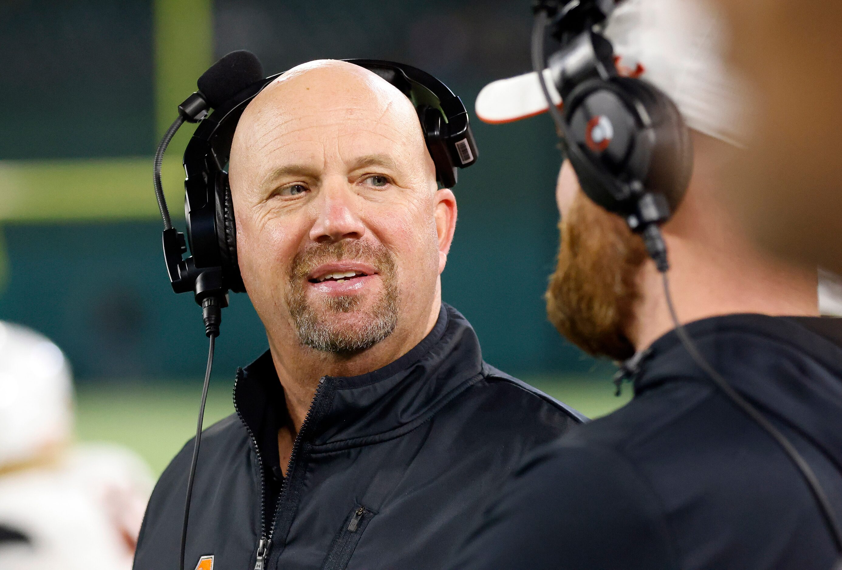 Aledo head coach Robby Jones is pictured on the sideline during the fourth quarter of their...