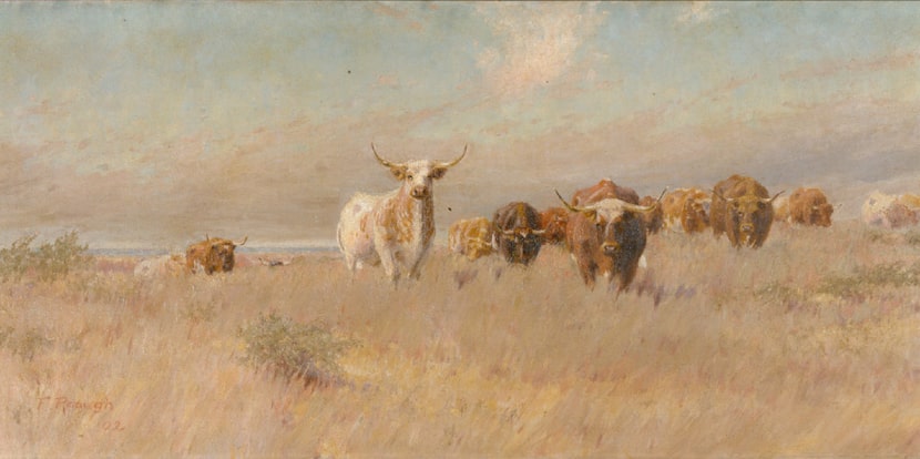  Approaching Herd  (1902), by Frank Reaugh.  (Panhandle-Plains Historical Museum, Canyon,...