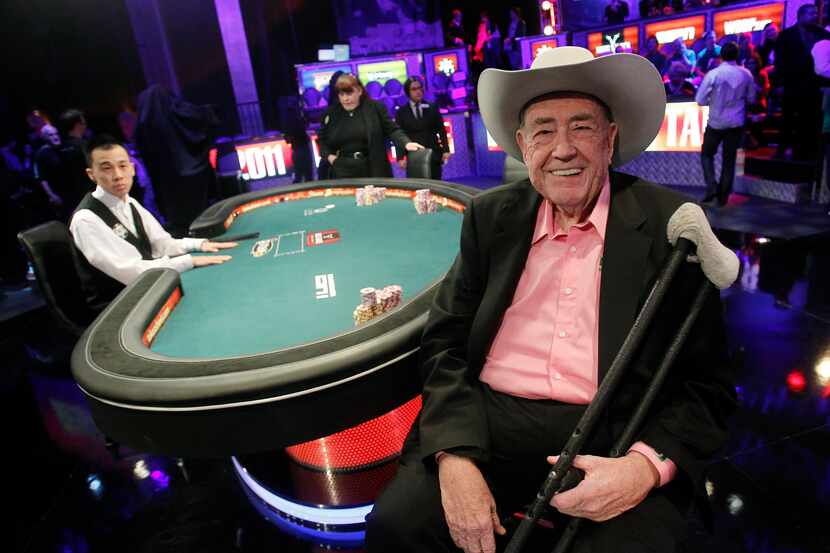 FILE - Doyle Brunson is pictured prior to play at the final table of the World Series of...