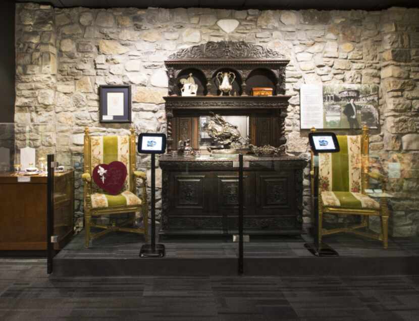 Midway through the Johnny Cash Museum visitors see an antique sideboard, crystal and other...