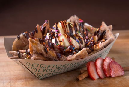 Another new dish at Gexa is dessert nachos.