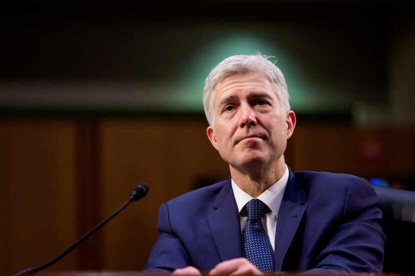 Judge Neil Gorsuch testifes on the third day of his confirmation hearing before the Senate...