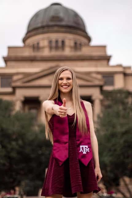 Scott Burns'  granddaughter, Shelby Devries, graduated from Texas A&M University. 