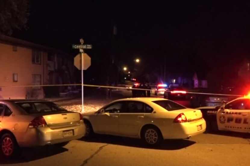 Police responded to the scene of the shooting Sunday night on South Central Expressway in...