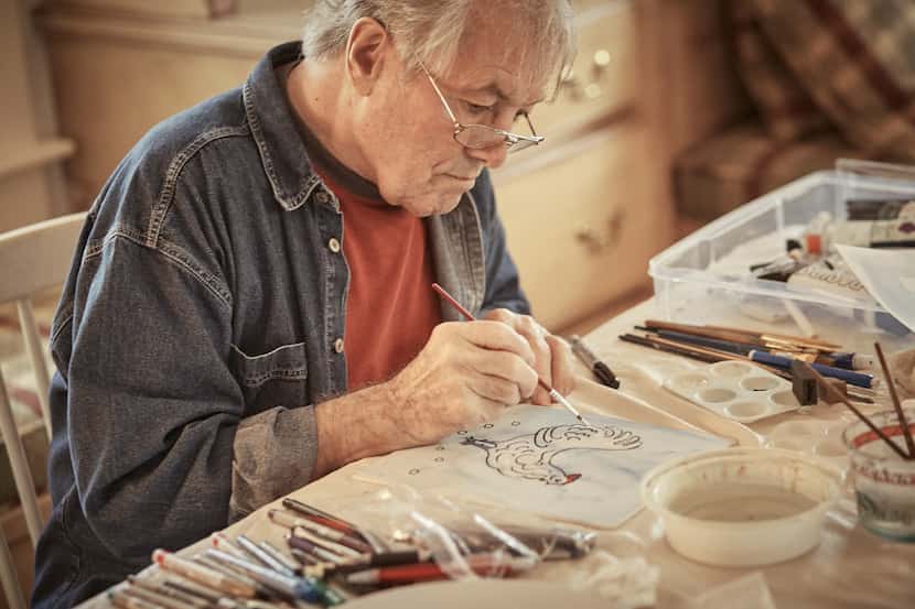 Jacques Pepin painting illustrations